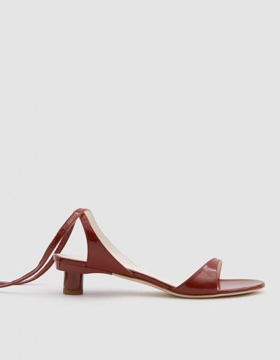 Tibi Scott Crinkled Patent Leather