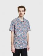 Engineered Garments Camp Shirt In Light Grey Floral