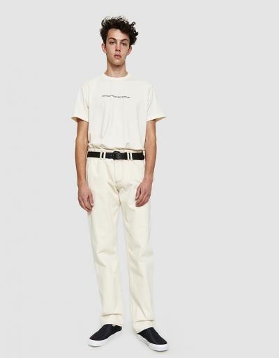 Our Legacy Box T-shirt In Pearl Punto Milano Registered Trade
