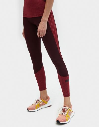 Adidas By Stella Mccartney Training Ult Tight In Dark Burgundy/legend Red