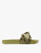 Puma Bow Slide In Olive Branch/silver