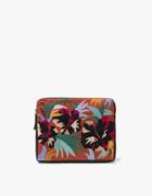 Lizzie Fortunato Safari Clutch In Cuban Hibiscus