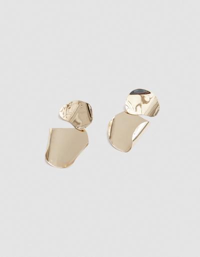 Faris Drape Earrings In Bronze