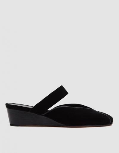 Rachel Comey Babouche Slide In Black Velvet