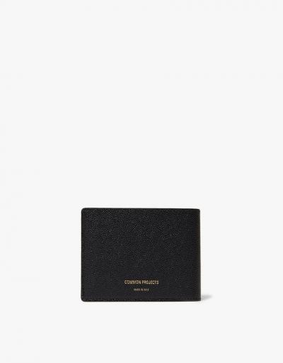 Common Projects Standard Wallett In Black Grain
