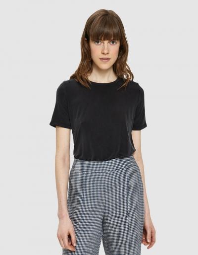 Which We Want Thalia Short Sleeve Top In Black
