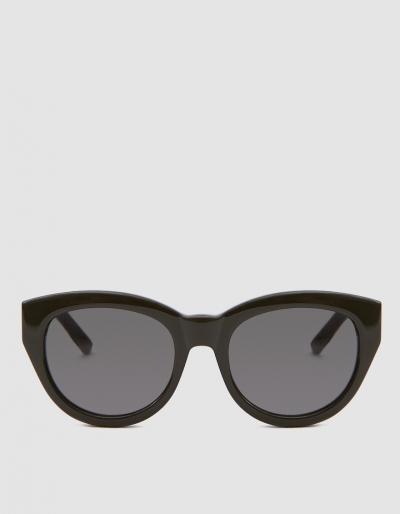 Sun Buddies Agneta Sunglass In Solid Dark Green