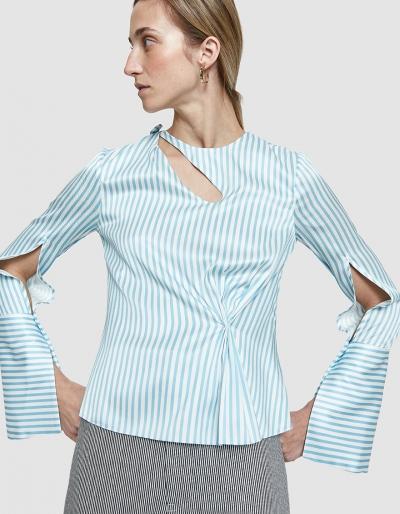 Hellessy Ida Keyhole Blouse With
