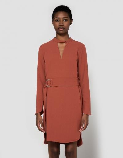 Just Female Soho Dress In Dark Rose