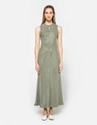 Kaarem Calo Front Seam Sleeveless A-line Dress