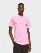 St Ssy S Blend Pig. Dyed Pkt Tee In Pink