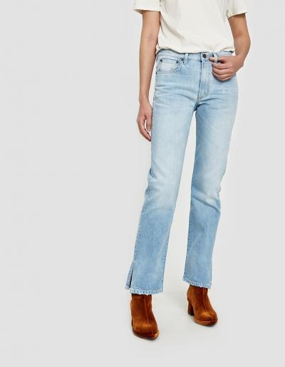 6397 Split Jean In Bleached