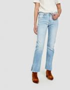 6397 Split Jean In Bleached