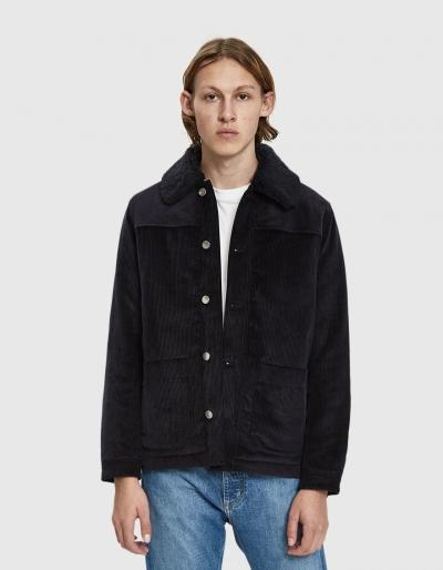 A Kind Of Guise Birat Corduroy Jacket In Deep Navy