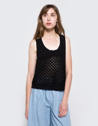 Rag And Bone Taryn Tank In Black