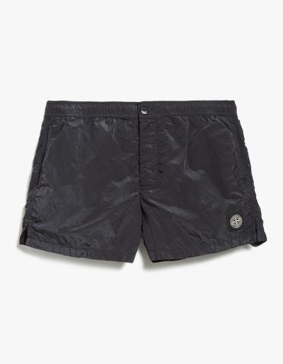 Stone Island Nylon Metal Swim Trunks In Charcoal