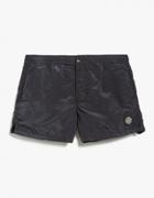 Stone Island Nylon Metal Swim Trunks In Charcoal