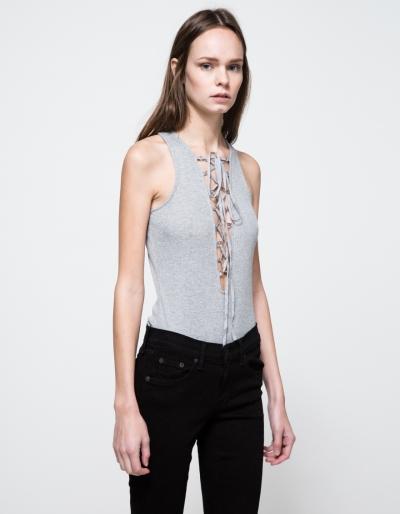 Which We Want Luisa Bodysuit In Grey