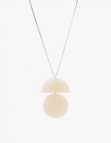 Surface Handmade Large Shapes Pendant In Bone