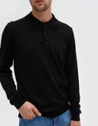 Editions M.r. Maxime Knit Polo In Black
