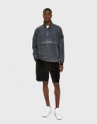 Stone Island Resin Poplin-tc Popover Capi Spalla In Black