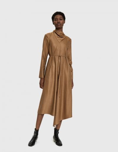 Tibi Viscose Drape Bandana Dress
