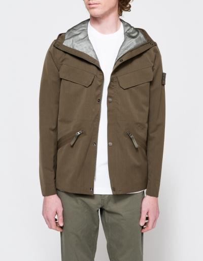 Stone Island Water Repellent Wool Overcoat