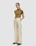 Acne Studios Tohny Shiny Suit Pant In Champagne Beige