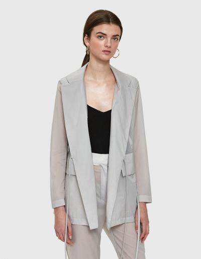Aalto Sheer Tailored Wrap Jacket