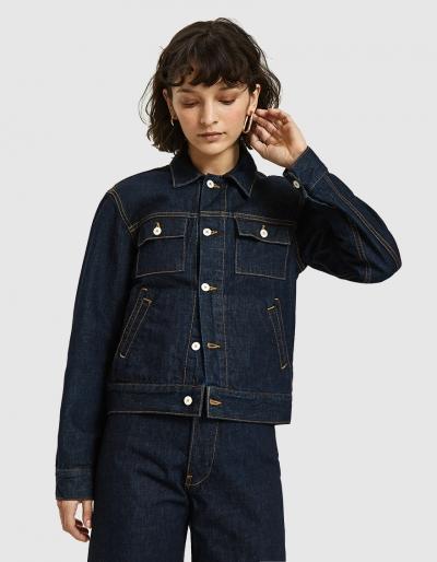 Jesse Kamm The Ranch Jacket In Dark Denim