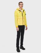 Stone Island Resin Poplin-tc Hooded Jacket In Yellow