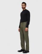 Lemaire Elasticated Pants In Olive Green