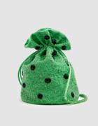 Ganni Edison Bag In Classic Green
