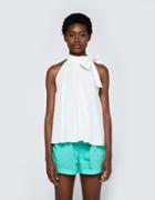 Apiece Apart Medina Tie Neck Top In White