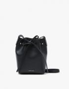 Mansur Gavriel Mini Mini Bucket In Black/flamma