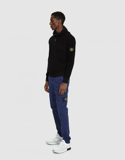Stone Island Garment Dyed Old Effect Cargo Pant In Ink