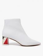 Neous Boot In White/red/platino