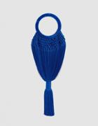 Cult Gaia Small Tassel Bag In Cobalt