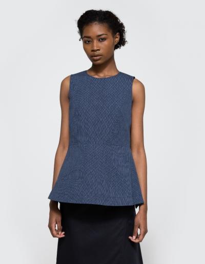 Caron Callahan Cerise Top In Indigo