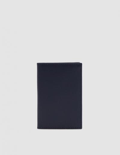 Comme Des Gar Ons Wallet Classic Leather Line Sa6400 Wallet In Navy