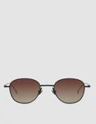 Komono Mercer Sunglasses In Black/gradient Brown