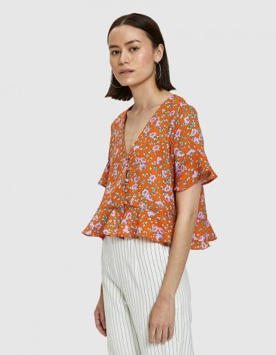 Farrow Ciska Floral Crop Top