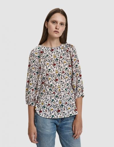 Farrow Margery Wild Flower Print Top