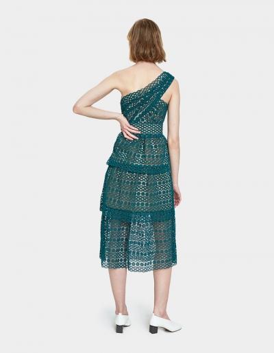 Self-portrait Floral Chain Guipure Dress