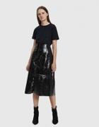 Collina Strada Pierced Cotton Tee In Black