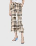 Msgm Multicolor Check Tweed Pant