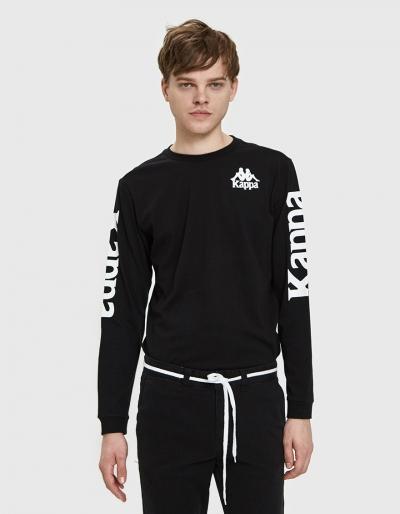 Kappa Authentic Ruiz L/s T-shirt In Black