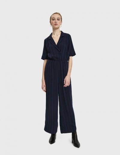 Just Female Melina Striped Jumpsuit
