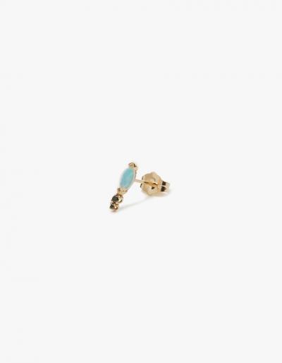 Wwake Classic Marquis Opal & Diamond Earring