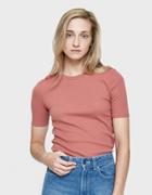 Need Rib Crew Neck In Dusty Rose
